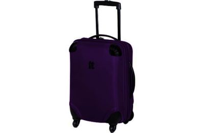 IT Frameless Large Expandable 4 Wheel Suitcase - Purple